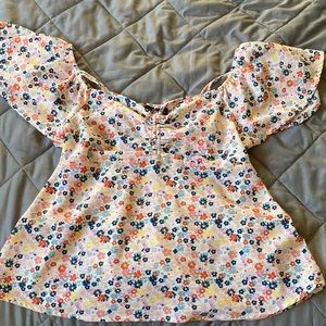 Rouched flowy blouse